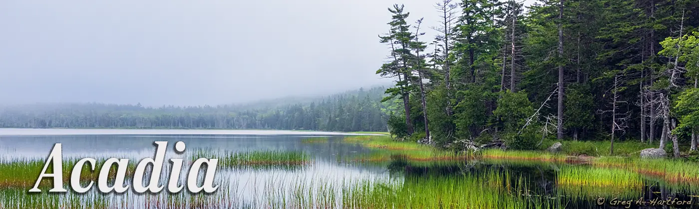 Upper Hadlock Pond in Acadia National Park, Maine