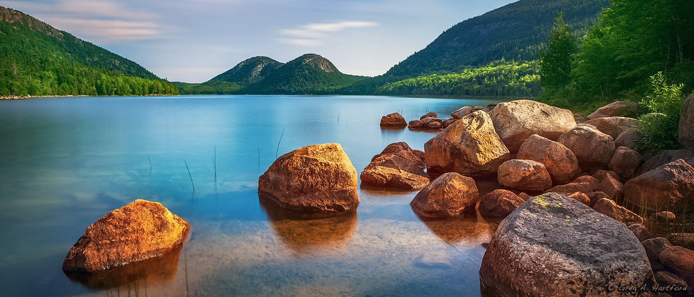 North & South Bubble Mountains in Acadia National Park
